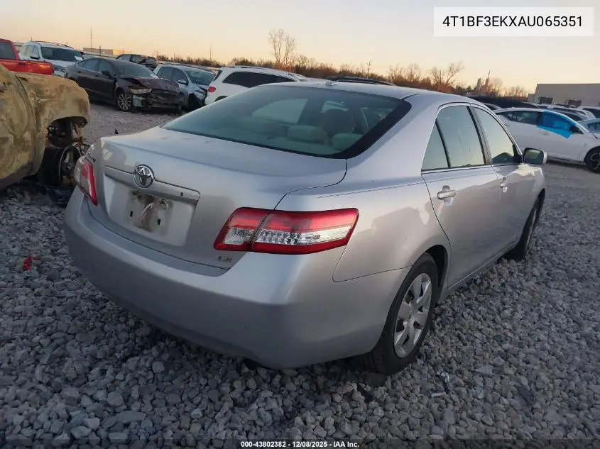 4T1BF3EKXAU065351 2010 Toyota Camry Le