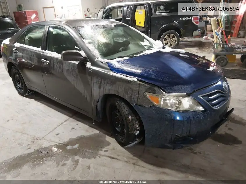 4T4BF3EK8AR006594 2010 Toyota Camry Le