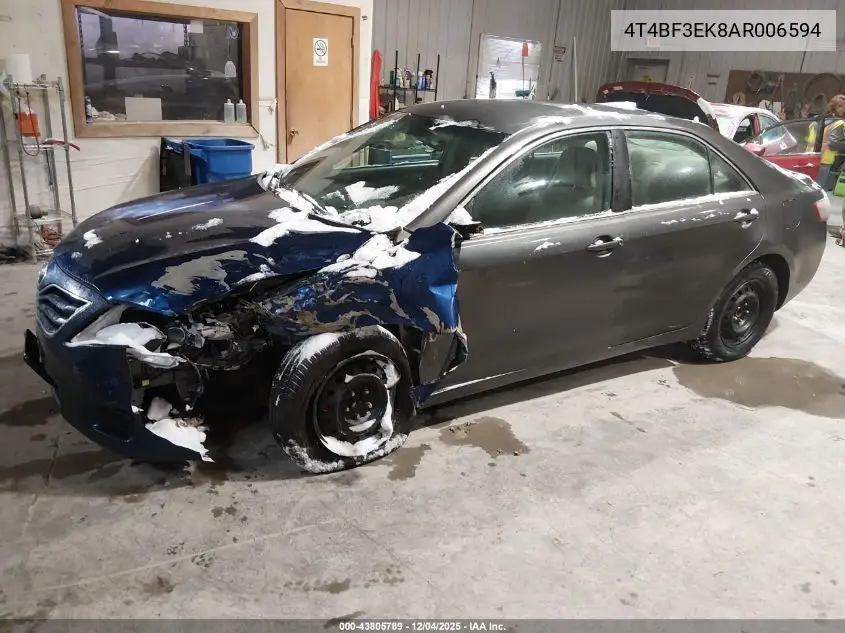 4T4BF3EK8AR006594 2010 Toyota Camry Le