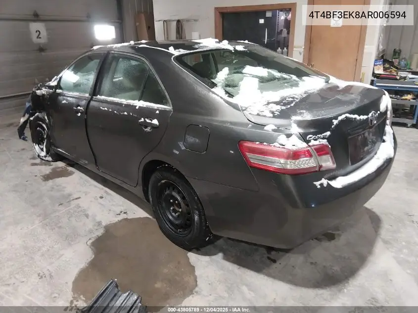 4T4BF3EK8AR006594 2010 Toyota Camry Le