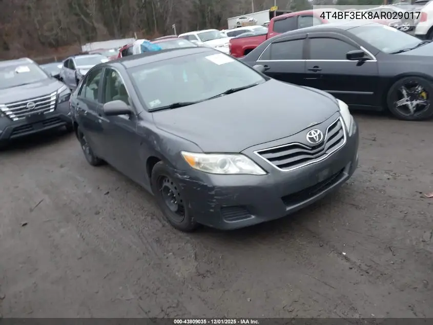 4T4BF3EK8AR029017 2010 Toyota Camry Le
