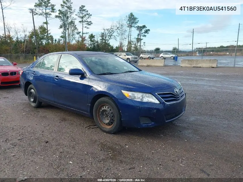 4T1BF3EK0AU541560 2010 Toyota Camry Le