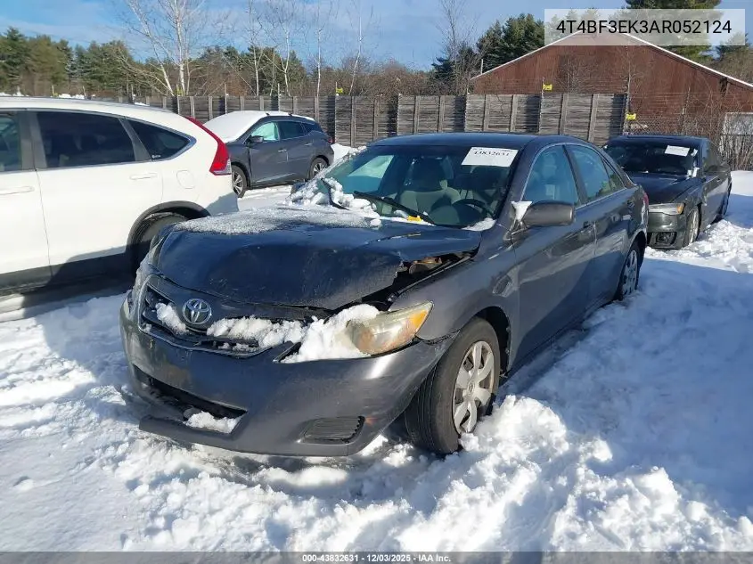 4T4BF3EK3AR052124 2010 Toyota Camry Le