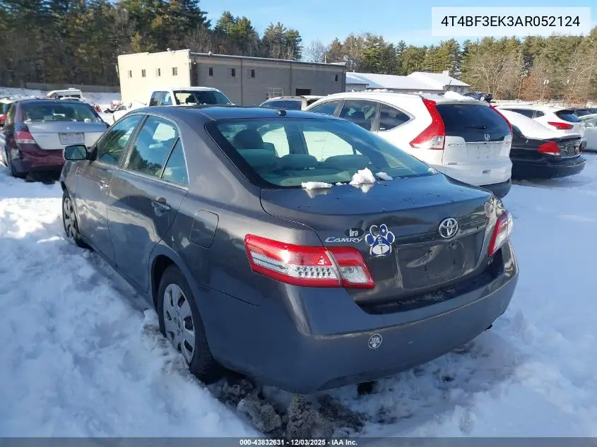 4T4BF3EK3AR052124 2010 Toyota Camry Le