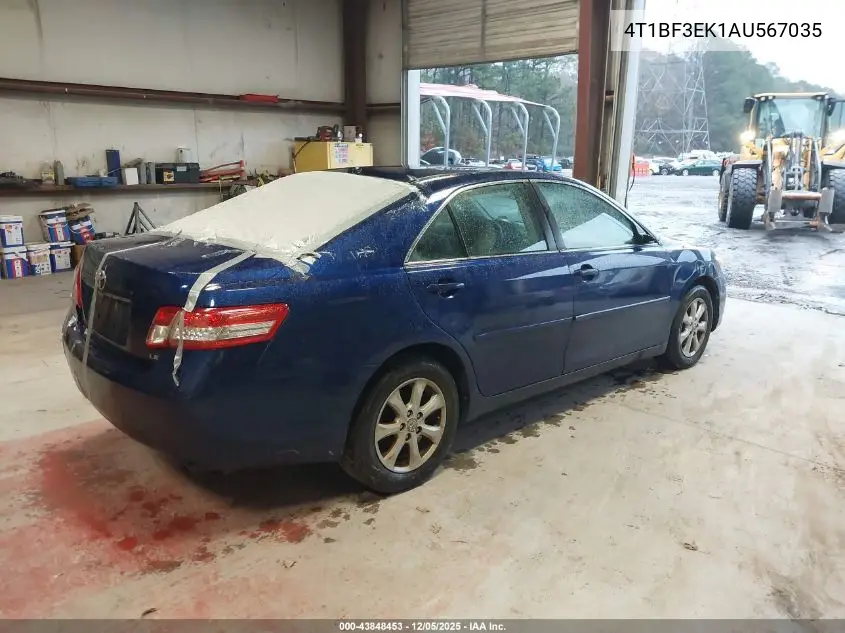 4T1BF3EK1AU567035 2010 Toyota Camry Le