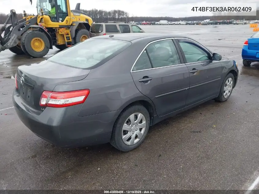 4T4BF3EK3AR062409 2010 Toyota Camry Le