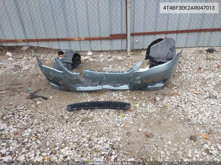 4T4BF3EK2AR047013 2010 Toyota Camry Le