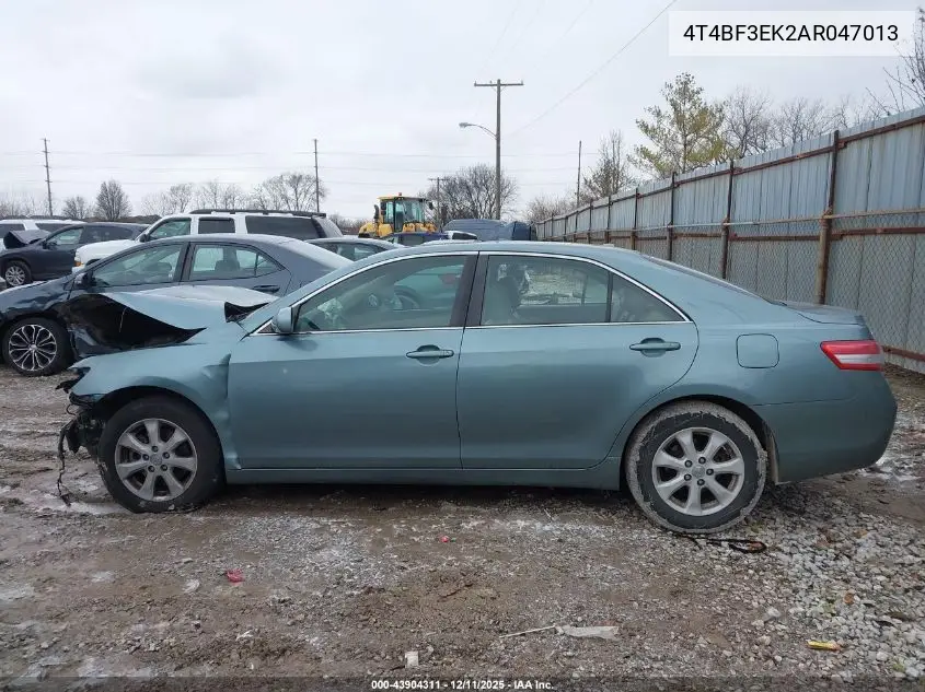 4T4BF3EK2AR047013 2010 Toyota Camry Le