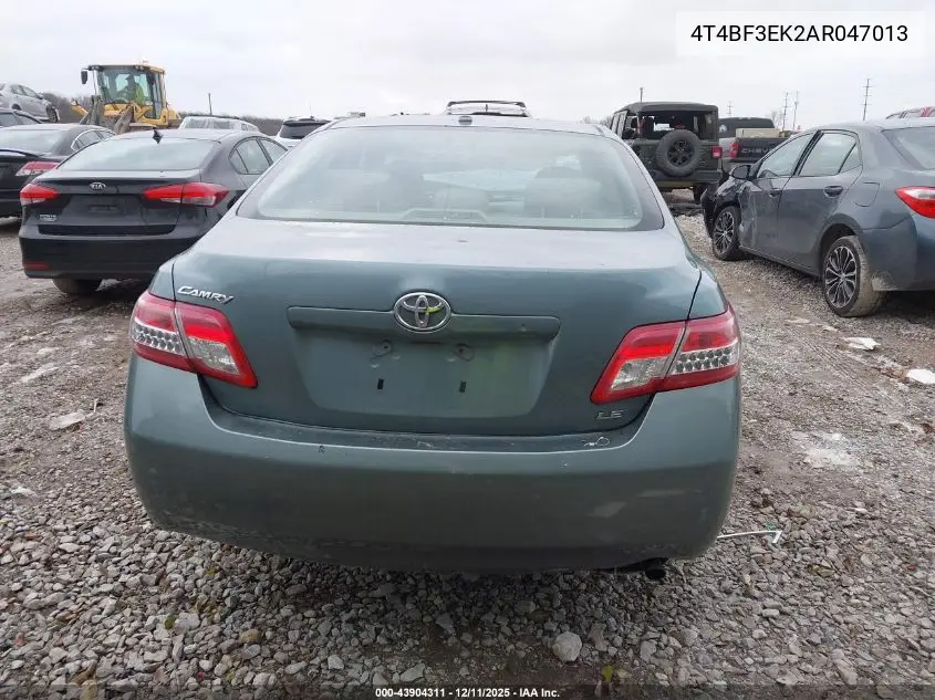 4T4BF3EK2AR047013 2010 Toyota Camry Le