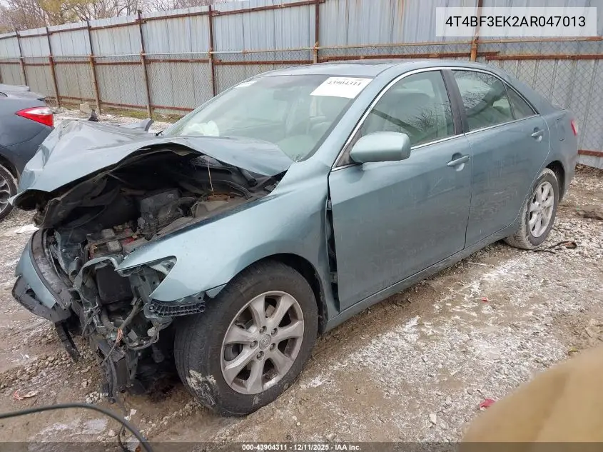 4T4BF3EK2AR047013 2010 Toyota Camry Le