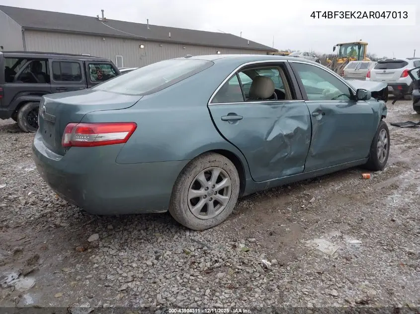 4T4BF3EK2AR047013 2010 Toyota Camry Le