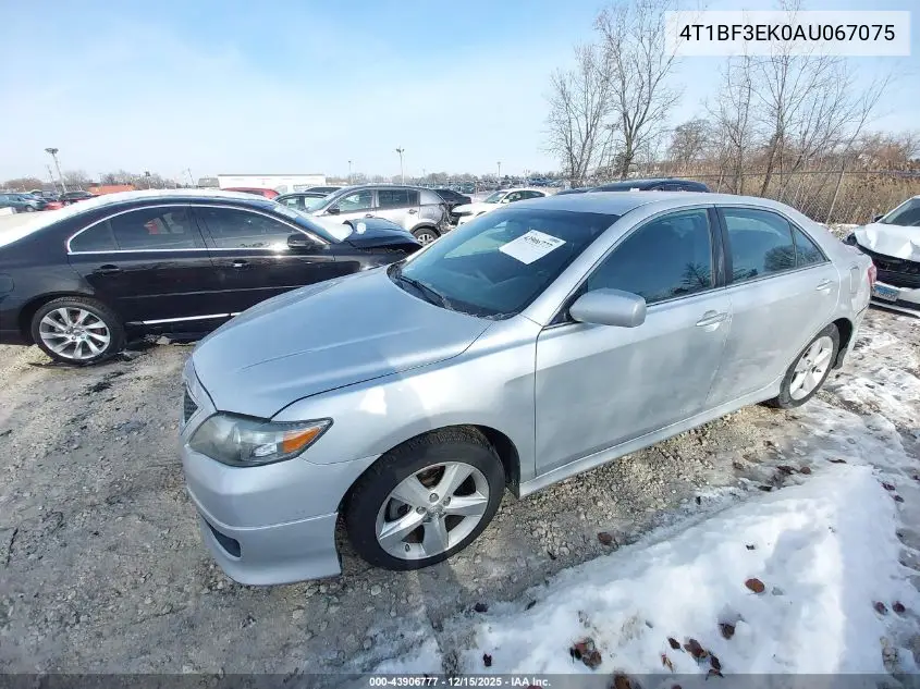 4T1BF3EK0AU067075 2010 Toyota Camry Se