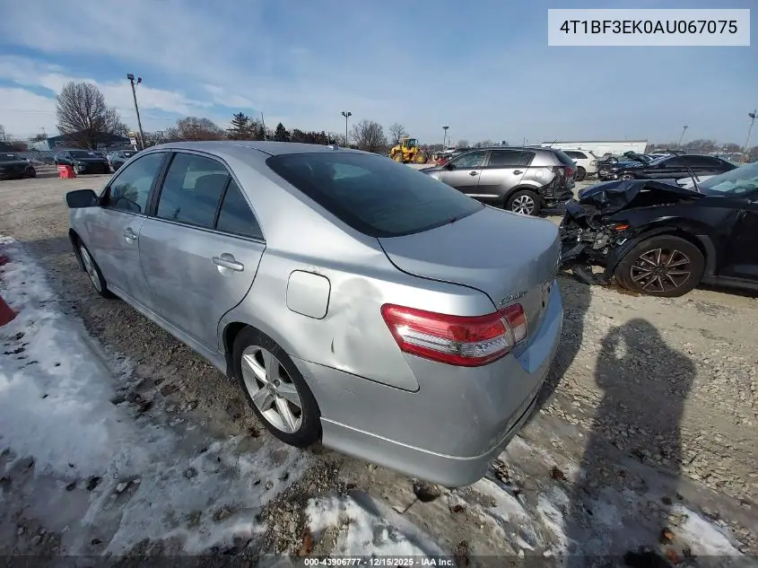 4T1BF3EK0AU067075 2010 Toyota Camry Se