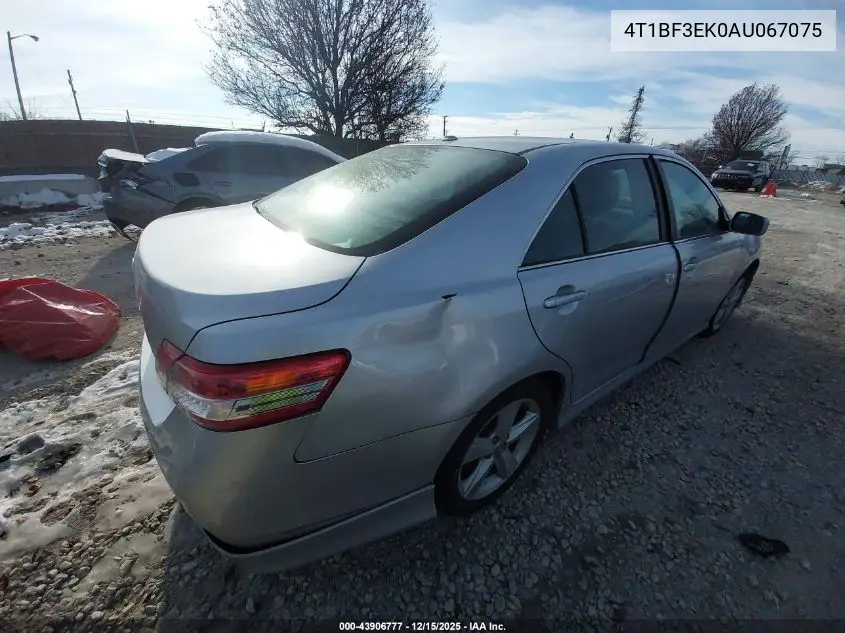 4T1BF3EK0AU067075 2010 Toyota Camry Se