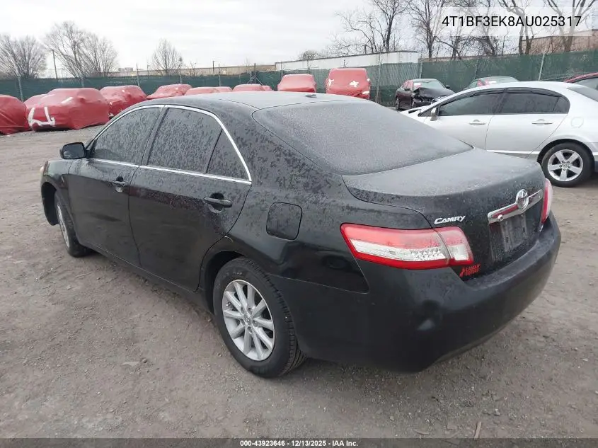 4T1BF3EK8AU025317 2010 Toyota Camry Xle