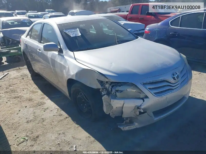4T1BF3EK9AU100008 2010 Toyota Camry
