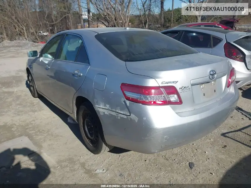 4T1BF3EK9AU100008 2010 Toyota Camry