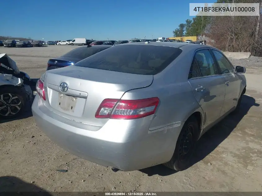 4T1BF3EK9AU100008 2010 Toyota Camry