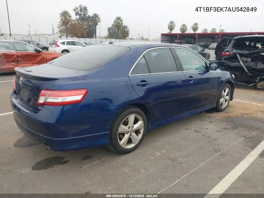 4T1BF3EK7AU542849 2010 Toyota Camry Se
