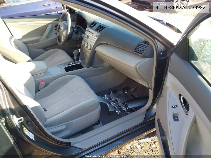 4T1BF3EKXAU033922 2010 Toyota Camry Le