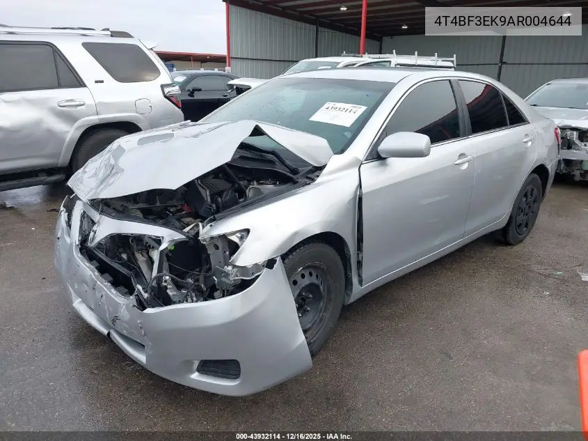 4T4BF3EK9AR004644 2010 Toyota Camry Le