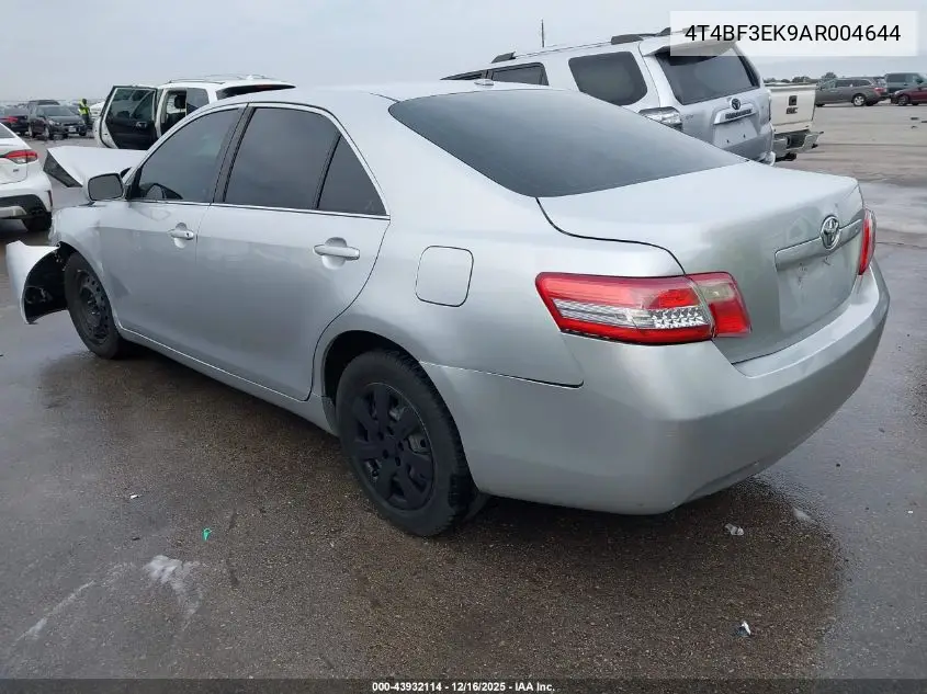 4T4BF3EK9AR004644 2010 Toyota Camry Le