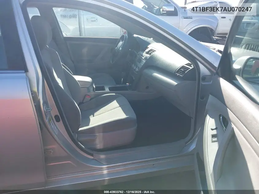 4T1BF3EK7AU070247 2010 Toyota Camry Le
