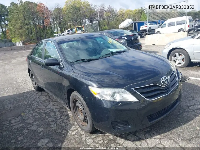 4T4BF3EK3AR030852 2010 Toyota Camry Se/Le/Xle