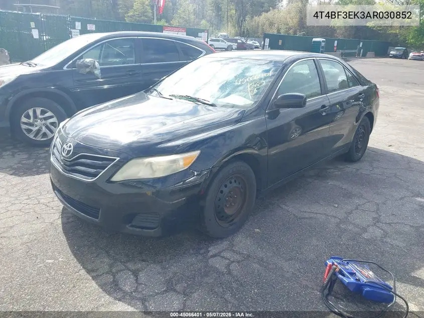 4T4BF3EK3AR030852 2010 Toyota Camry Se/Le/Xle