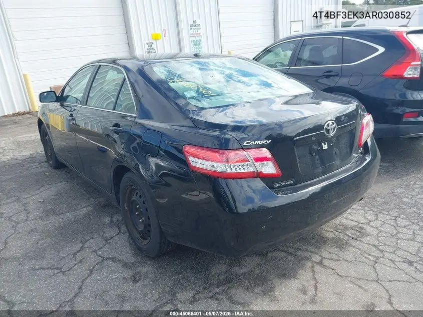4T4BF3EK3AR030852 2010 Toyota Camry Se/Le/Xle