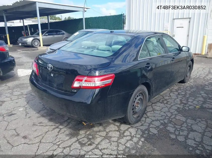4T4BF3EK3AR030852 2010 Toyota Camry Se/Le/Xle