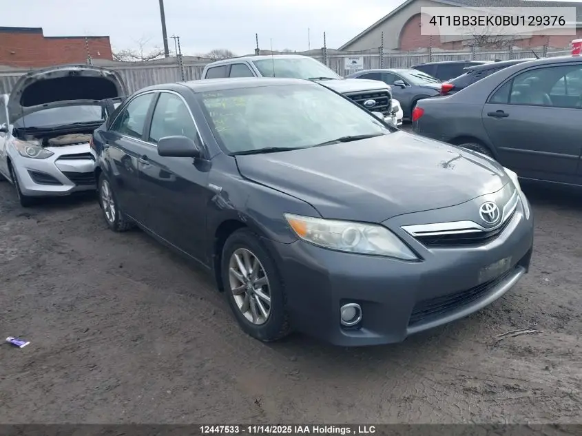4T1BB3EK0BU129376 2011 Toyota Camry Hybrid