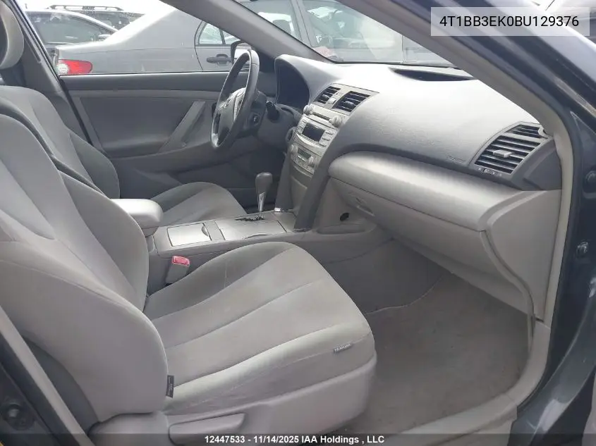 4T1BB3EK0BU129376 2011 Toyota Camry Hybrid