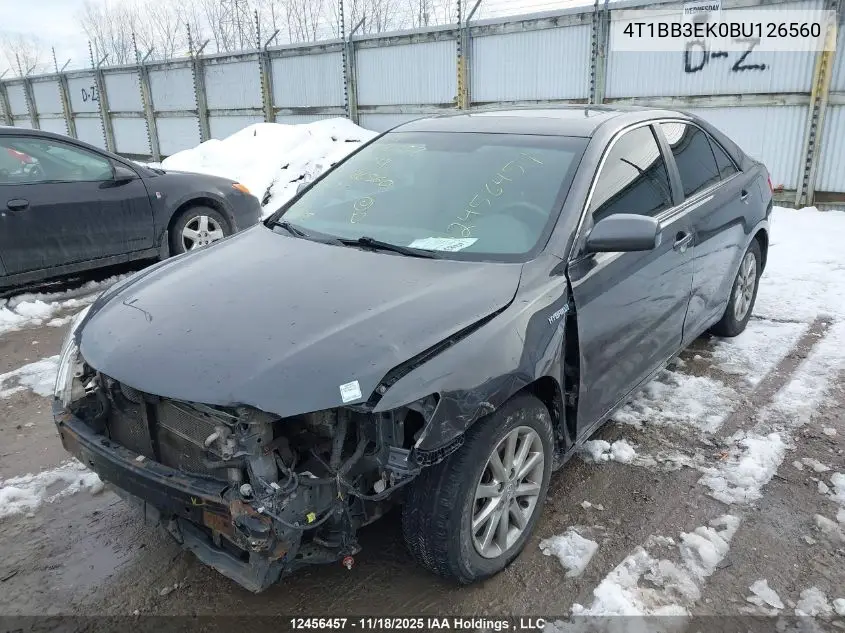 4T1BB3EK0BU126560 2011 Toyota Camry Hybrid
