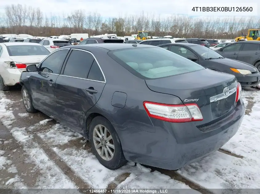 4T1BB3EK0BU126560 2011 Toyota Camry Hybrid