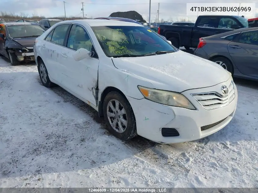 4T1BK3EK3BU626969 2011 Toyota Camry Le V6