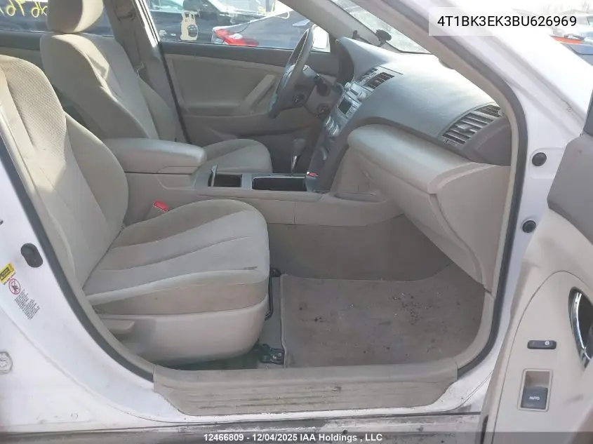 4T1BK3EK3BU626969 2011 Toyota Camry Le V6