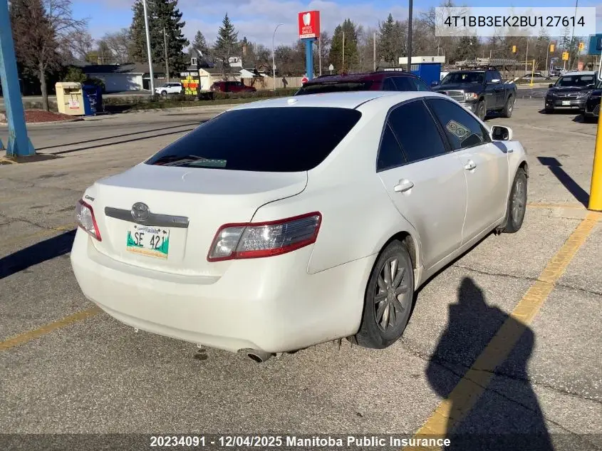 4T1BB3EK2BU127614 2011 Toyota Camry Hybrid