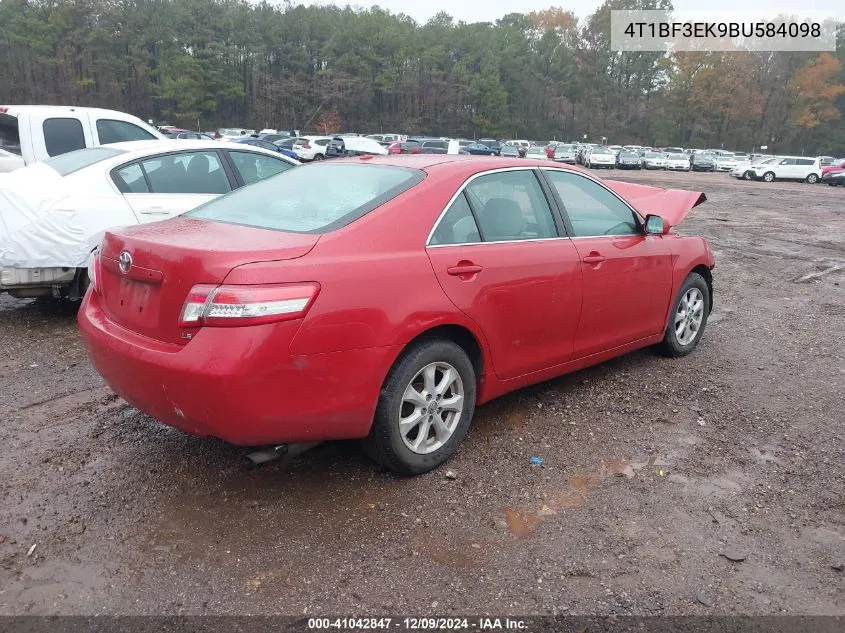 4T1BF3EK9BU584098 2011 Toyota Camry Le