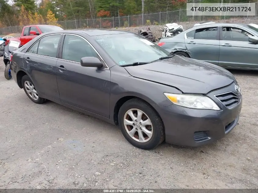4T4BF3EKXBR211724 2011 Toyota Camry Le