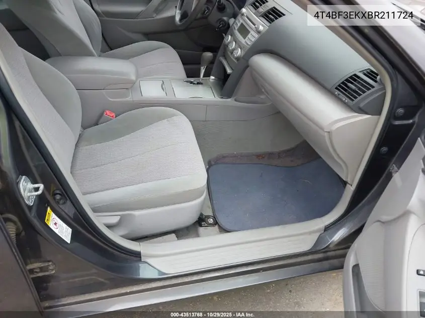 4T4BF3EKXBR211724 2011 Toyota Camry Le