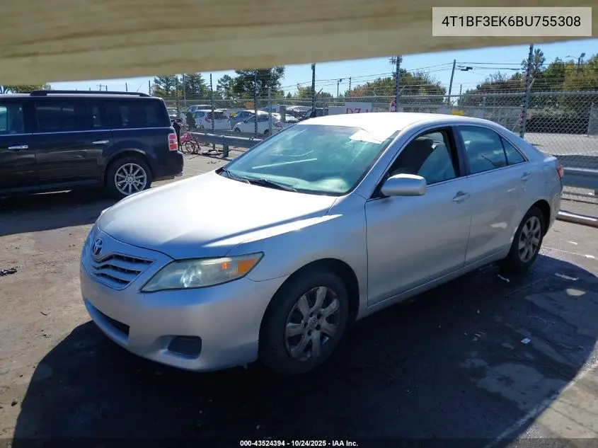 4T1BF3EK6BU755308 2011 Toyota Camry