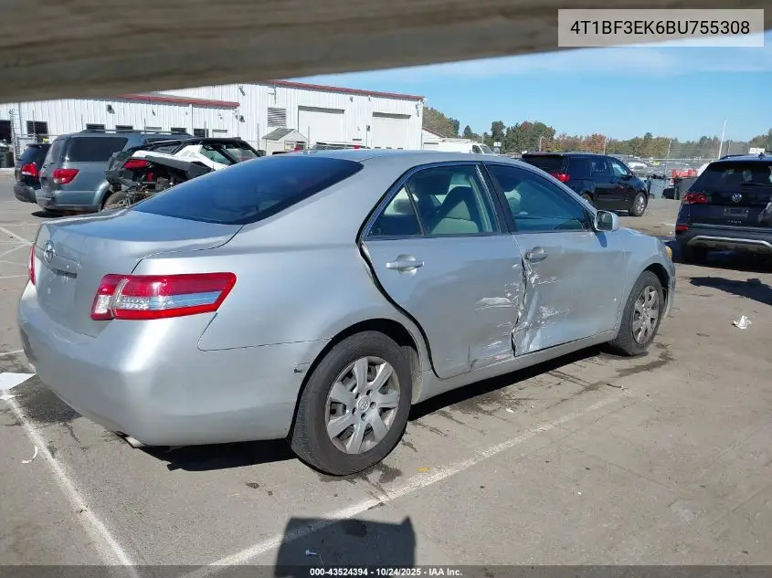 4T1BF3EK6BU755308 2011 Toyota Camry
