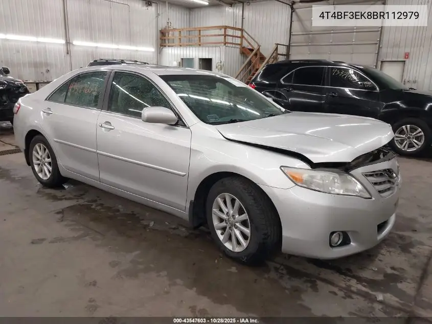 4T4BF3EK8BR112979 2011 Toyota Camry Xle