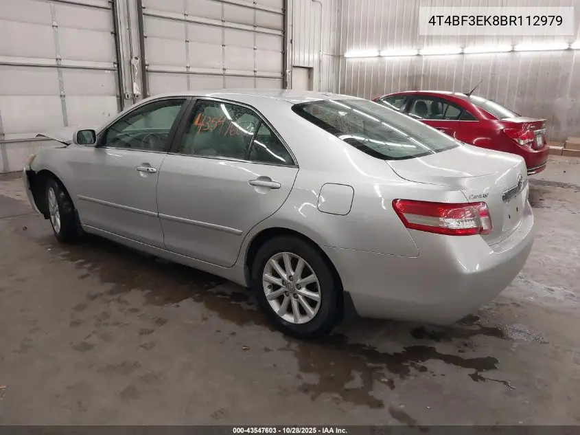 4T4BF3EK8BR112979 2011 Toyota Camry Xle