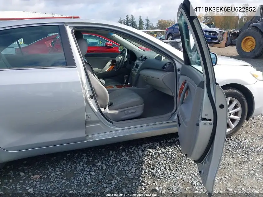 4T1BK3EK6BU622852 2011 Toyota Camry Xle V6