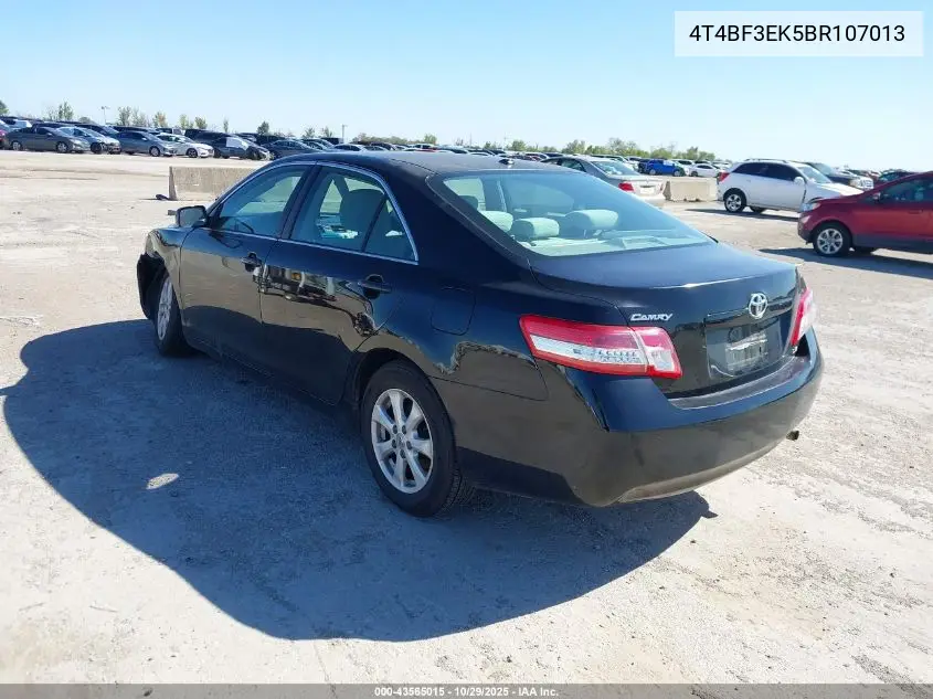 4T4BF3EK5BR107013 2011 Toyota Camry Le