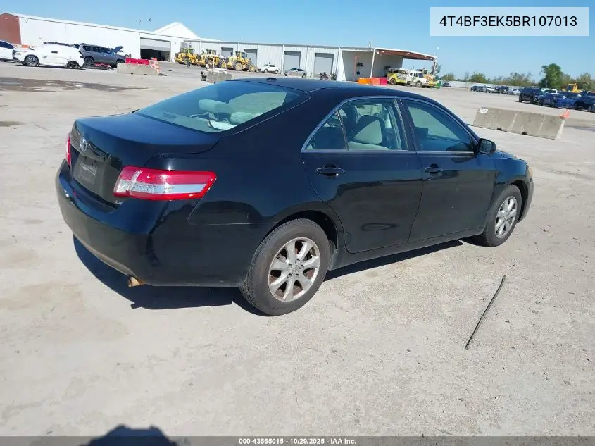 4T4BF3EK5BR107013 2011 Toyota Camry Le