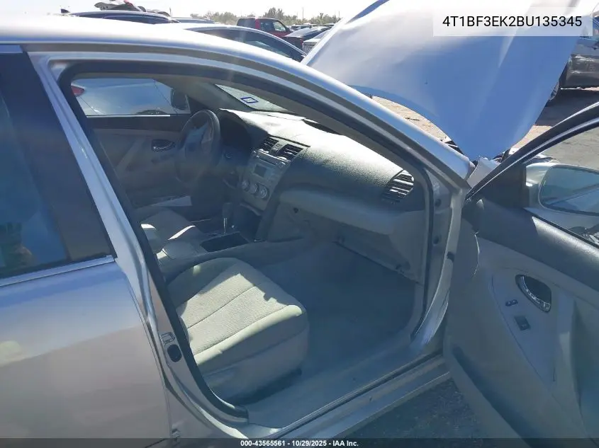 4T1BF3EK2BU135345 2011 Toyota Camry Le