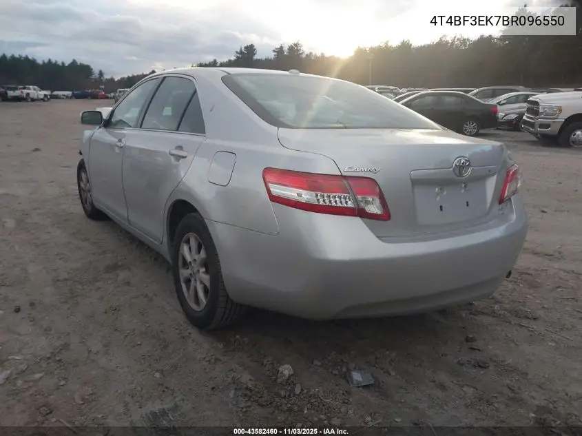 4T4BF3EK7BR096550 2011 Toyota Camry Le